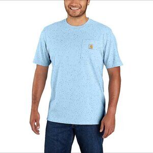 Carhartt Light Blue Pocket Tee Shirt Loose Fit Size Large #5510